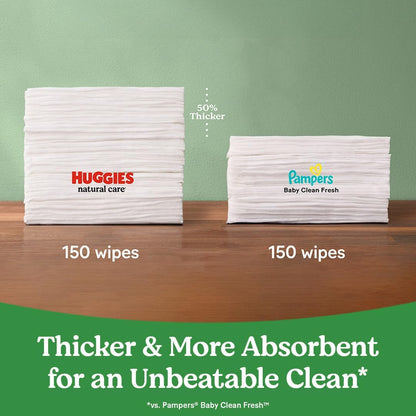 Huggies Natural Care Sensitive Baby Wipes, Unscented, 6 Packs, 288 Wipes