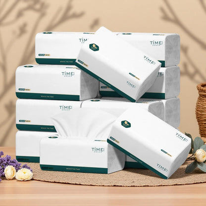 Soft Facial Tissues 7680 Total Sheets, [Not in Box] 4-Ply Ultra Strong & Soft Thick Tissues, 1920 Draws Unscented Paper Tissues for Sensitive Skin, Compact Size for Home, Office and Car 16 Soft Pack