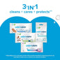 WaterWipes Sensitive+ Newborn & Baby Wipes, 3-In-1 Cleans, Cares, Protects, 99.9% Water, Unscented & Hypoallergenic, 180 Count (3 Packs)